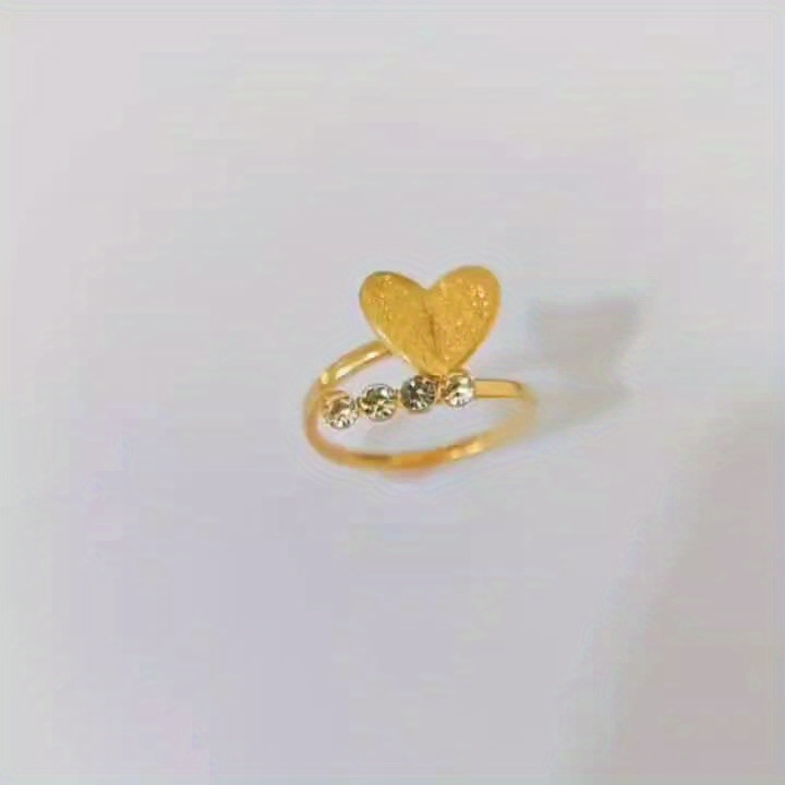 French Romance Heart Shaped Ring